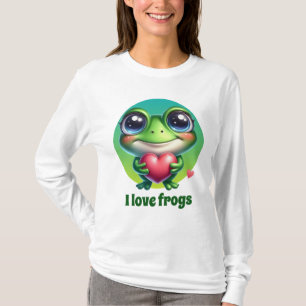 Cute frog lovers customisable T-Shirt
