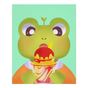 Cute Frog Mangoneadas Poster
