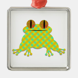 Cute Frog Metal Ornament