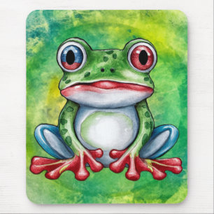 Cute Frog Mouse Pad