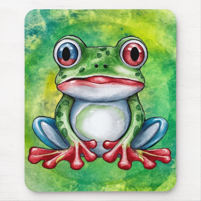Cute Frog Mouse Pad (Front)