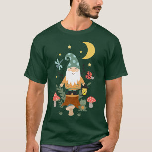 Cute Frog Mushroom Cottagecore AestheticBug Insect T-Shirt