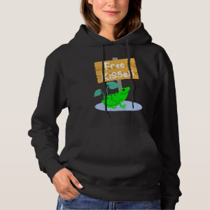 Cute Frog Offering Free Kisses Hoodie