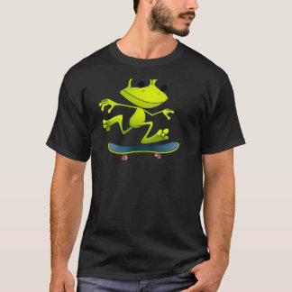 Cute Frog On Skateboard (1) T-Shirt