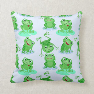 Cute Frog Pattern Cushion