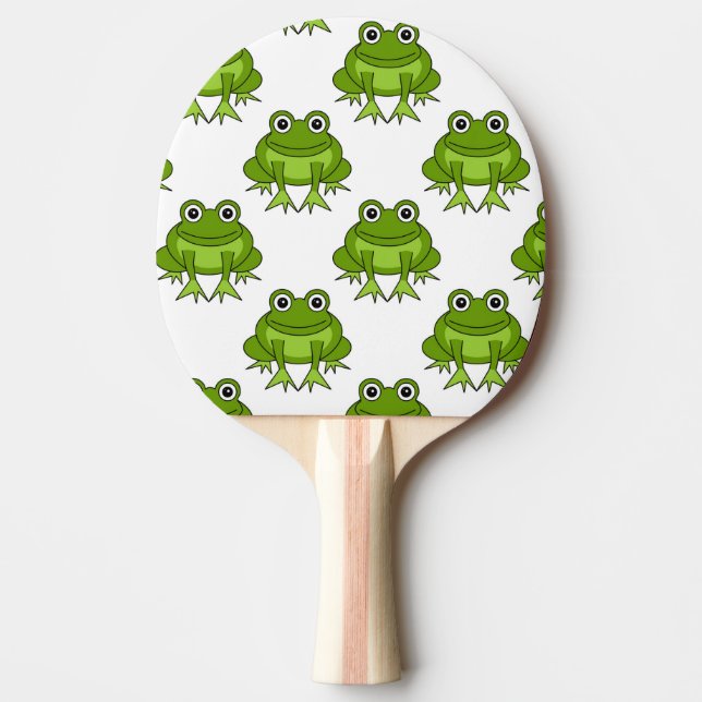 Cute Frog Pattern Ping Pong Paddle (Front)