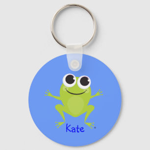Cute Frog - Personalised Key Ring