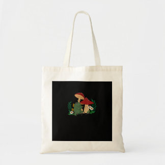 Cute Frog Playing Flute Cottagecore Goblincore Aes Tote Bag