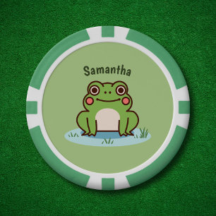 Cute Frog  Poker Chips