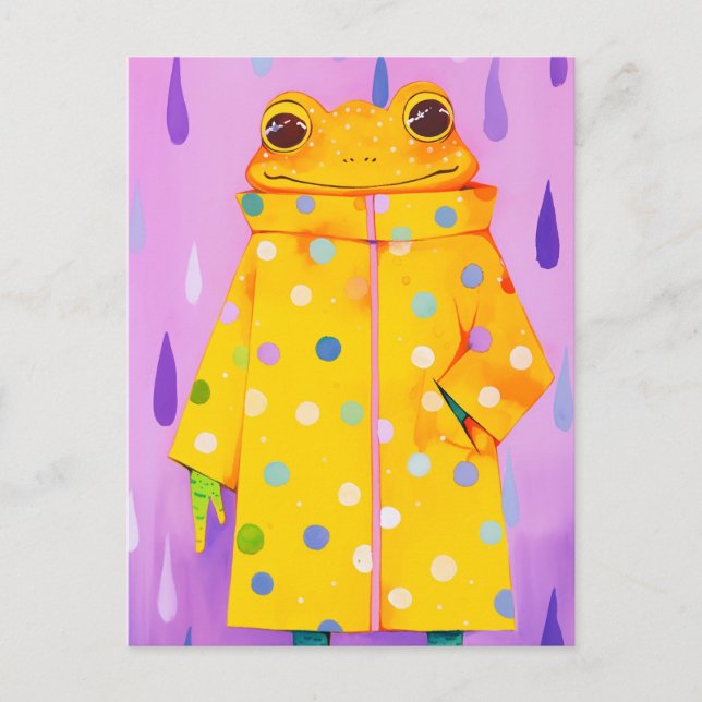Cute Frog Postcard (Front)