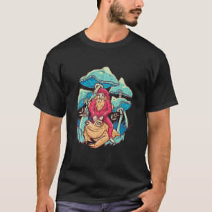 Cute Frog Red Spotted Mushroom Little Froggie Them T-Shirt