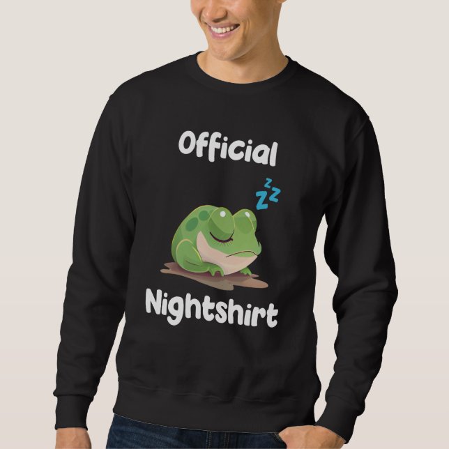 Cute Frog Sleep Nightwear Nigh Sleep Pajama  5 Sweatshirt (Front)