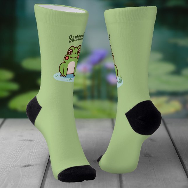 Cute Frog  Socks (Cute Frog Green Socks)