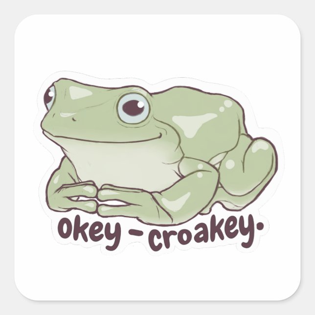 Cute frog sticker (Front)