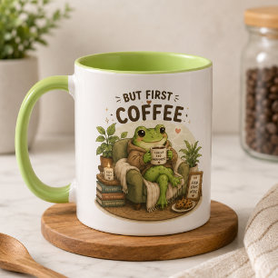 Cute Frog Study Motivation Design Focus Learn Gr Mug