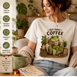 Cute Frog Study Motivation Design   Focus Learn Gr Tri-Blend Shirt