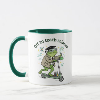 Cute Frog Teacher Science Humour Classroom Fun Quo Mug