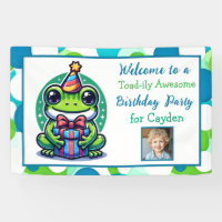 Cute Frog Themed Boy's Birthday Party