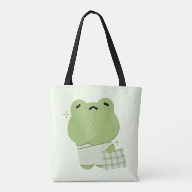 Cute Frog Tote Bag (Back)