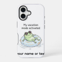Cute Frog Vacation Mode Activated Funny Summer Tot