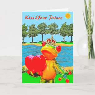 Cute Frog Valentine's Day Card
