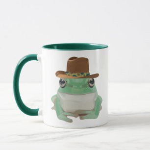 Cute Frog With Cowboy Hat Mug
