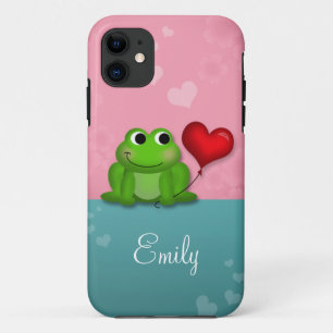 Cute Froggy Heart Balloon iPhone 5 Case