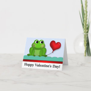 Cute Froggy Hoppy Valentine's Day NoteCards