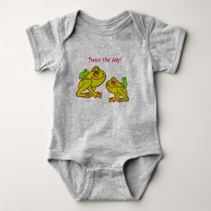Cute Frogs Baby Bodysuit