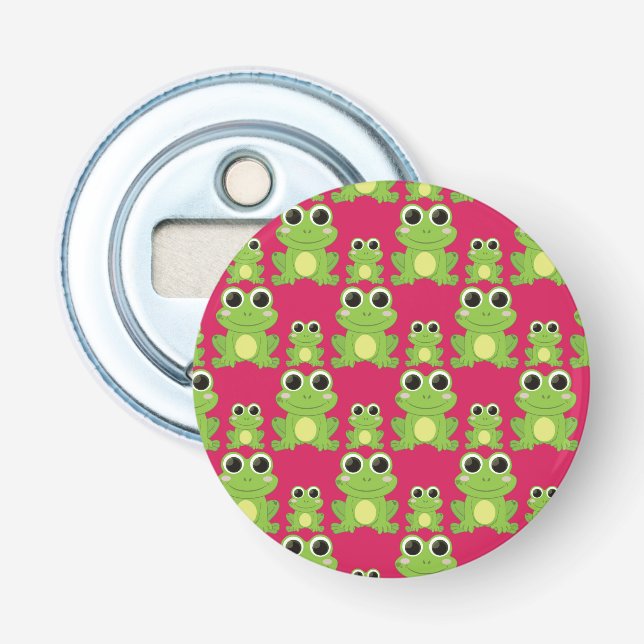Cute frogs pattern bottle opener (Front)
