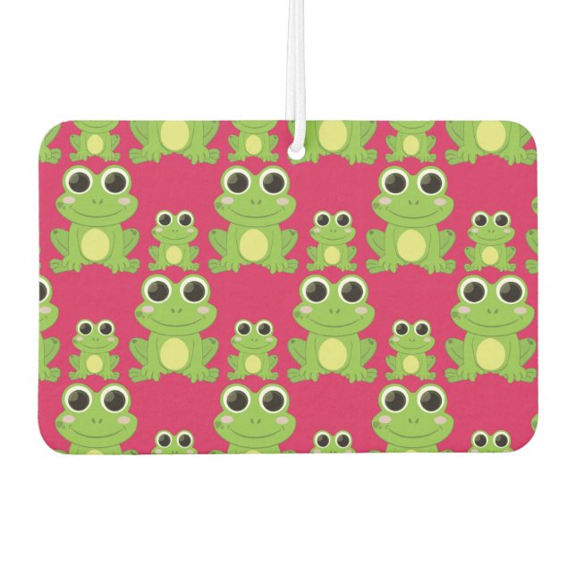 Cute frogs pattern car air freshener (Front)