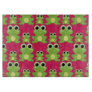 Cute frogs pattern cutting board