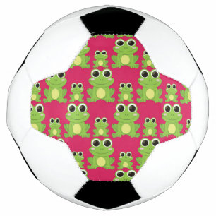 Cute frogs pattern soccer ball