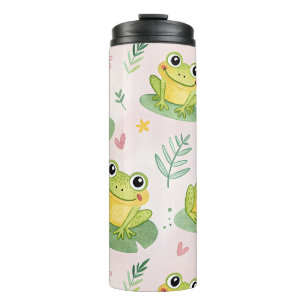 Cute frogs Pattern Thermal Tumbler