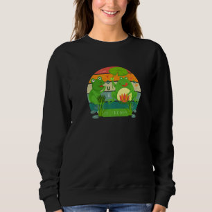 Cute Frogs Quote Live Your Life Be Froggy Sweatshirt
