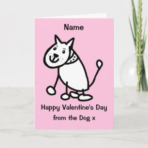 Cute From the Dog Valentines Day Card