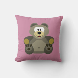 Cute front back bear cushion