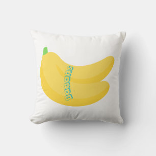 Cute Fruit Art / Tropical Food Aesthetic Cushion