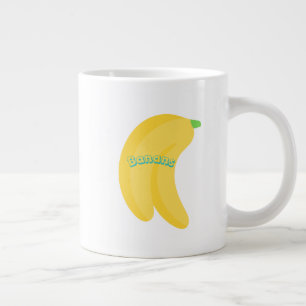 Cute Fruit Art / Tropical Food Aesthetic Large Coffee Mug