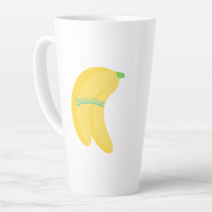 Cute Fruit Art / Tropical Food Aesthetic Latte Mug