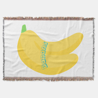 Cute Fruit Art / Tropical Food Aesthetic Throw Blanket