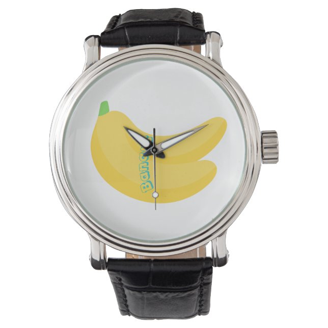 Cute Fruit Art / Tropical Food Aesthetic Watch (Front)