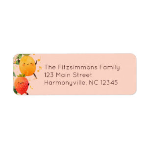 Cute Fruit Birthday Address Return Address Label