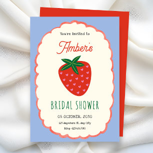 Cute fruit bridal shower invitation