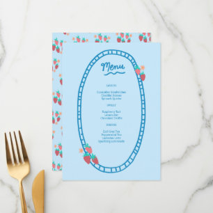 Cute Fruit CUSTOM Bridal Baby Shower Wedding Party Menu