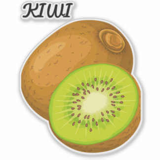 Cute Fruit Large 8" x 8" Custom-Cut Vinyl Stickers