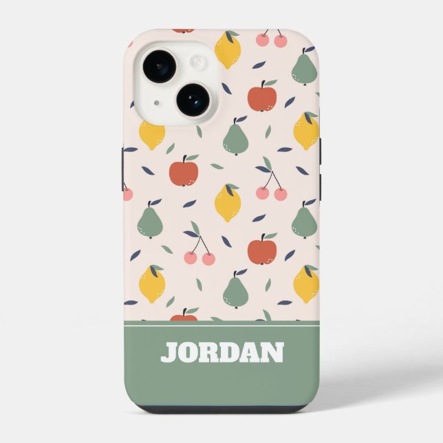 Cute Fruit Pattern iPhone Case (Back)