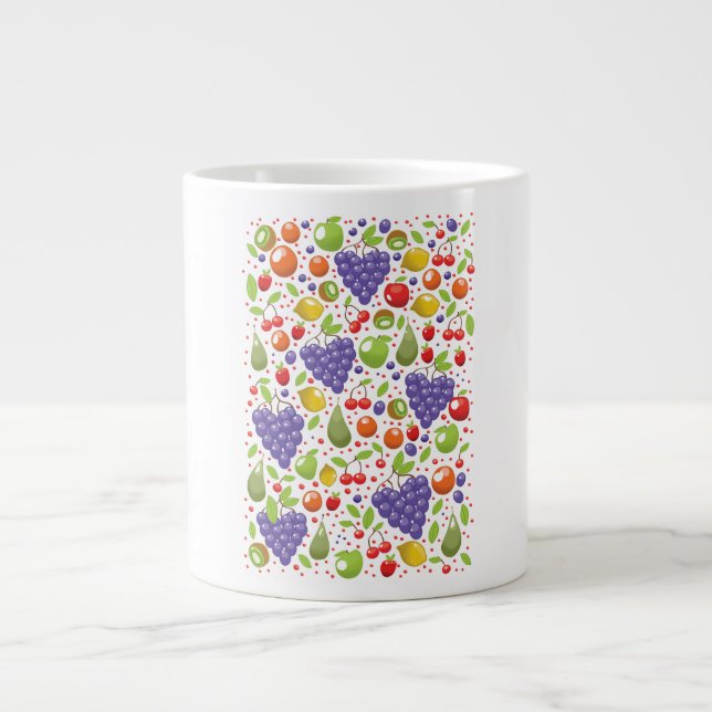 Cute Fruit pattern Large Coffee Mug (Front)
