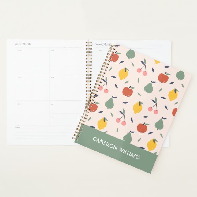 Cute Fruit Pattern Planner (Display)