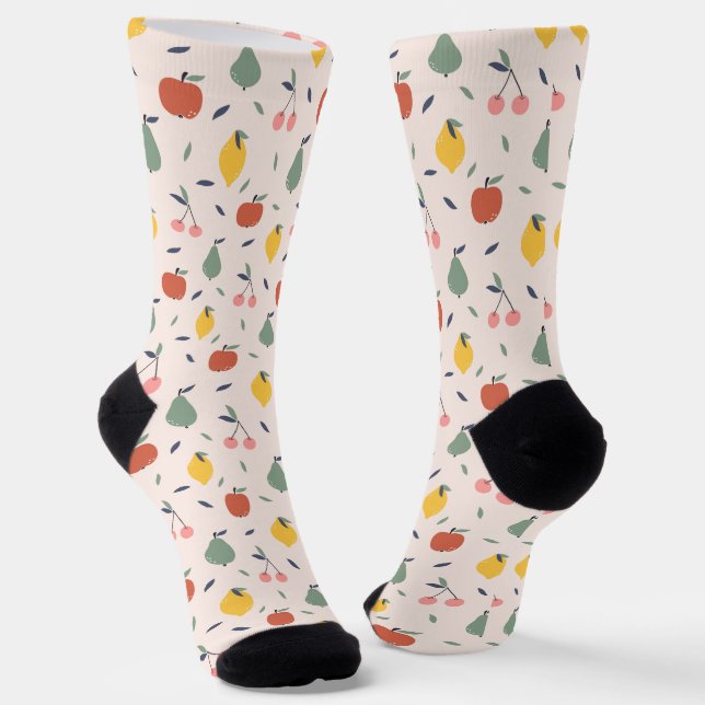 Cute Fruit Pattern Socks (Angled)